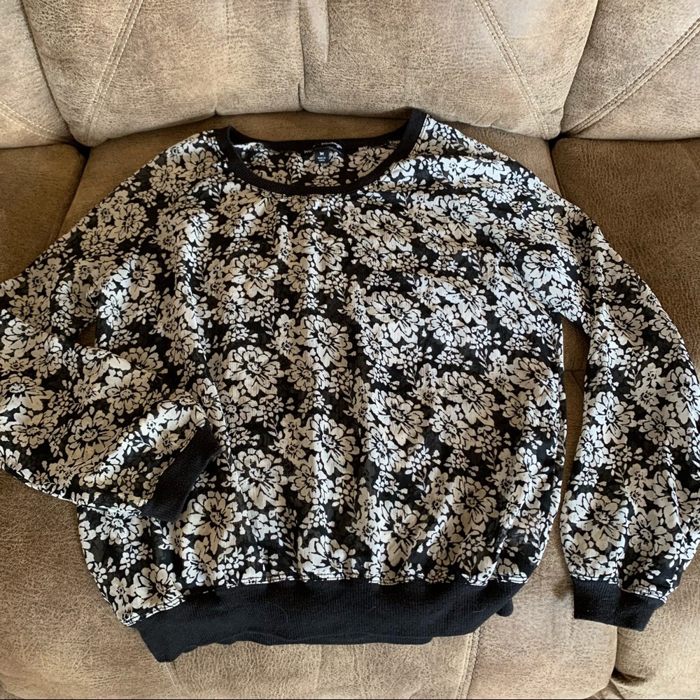 Mason + Mackenzie Sheer Floral Blouse